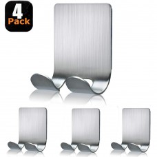 Fotosnow Razor Holder for Shower Wall Adhesive Shower Hooks Shaver Holder Hanger Stand Stainless Steel Utility Hook Bathroom Kitchen Organizer-4 Packs Fotosnow Razor Holder for Shower Wall Adhesive Shower Hooks Shaver Holder Hanger Stand Stainless Steel Utility Hook Bathroom Kitchen Organizer-4 Packs