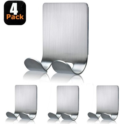Fotosnow Razor Holder for Shower Wall Adhesive Shower Hooks Shaver Holder Hanger Stand Stainless Steel Utility Hook Bathroom Kitchen Organizer-4 Packs Fotosnow Razor Holder for Shower Wall Adhesive Shower Hooks Shaver Holder Hanger Stand Stainless Steel Utility Hook Bathroom Kitchen Organizer-4 Packs