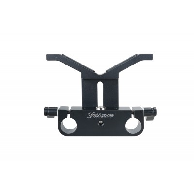 Fotosnow 15mm Long Lens Support Bracket Height Adjustable with M5 Rachet Wingts Knob for 15mm Rod Support System DSLR Camera Shoulder Rig Canon Nikon BMPCC 