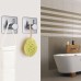 Fotosnow Adhesive Towel Hooks 15lbs Heavy Duty Wall Hooks Waterproof Stainless Steel Hanger for Hanging Coat, Hat, Towel Robe Hook Rack Wall Mount- Bathroom and Bedroom 4-Packs 